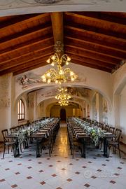 Tavolo 200 x 120 cm in legno e ferro battuto