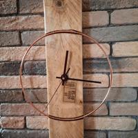 orologio da parete artigianale stile industriale 