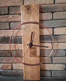 orologio da parete artigianale stile industriale 