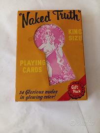 Carte da gioco Vintage anni '70 "Naked Truth" – Ki