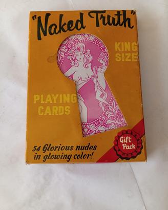 Carte da gioco Vintage anni '70 "Naked Truth" – Ki
