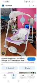 dondolo altalena chicco polly swing bambina