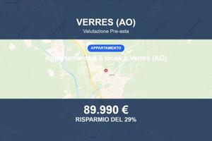 Immobile in asta di 118 m² con box auto a Verrès