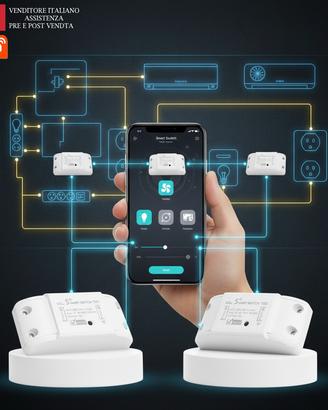 Interruttore smart relè wifi PST TUYA set 2 pz