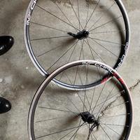 Coppia cerchi alluminio bici corsa 28