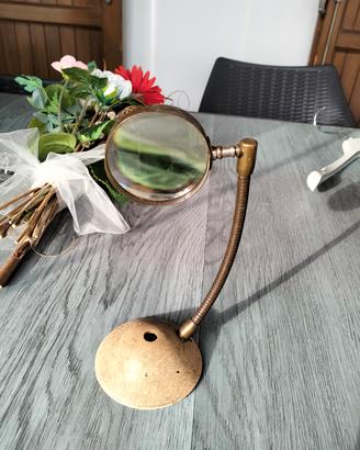 lente di ingrandimento da tavolo vintage 