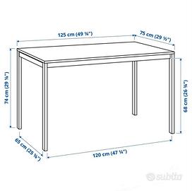 Tavolo IKEA MELLTORP 125x75