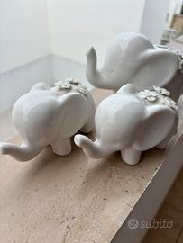 Elefanti in ceramica