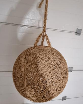 Lampadario in corda tipo Random Light di Moooi