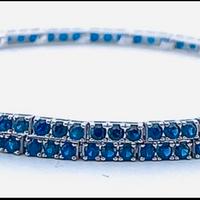 bracciale tennis zaffiro ( blu)