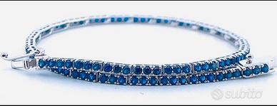 bracciale tennis zaffiro ( blu)