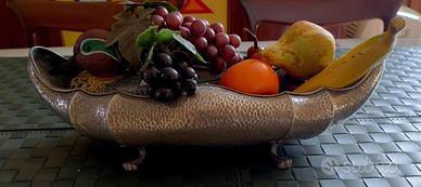 Portafrutta in peltro