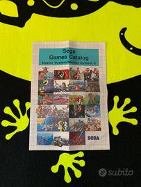 Catalogo SEGA Master System  ORIGINALE ANNI 90
