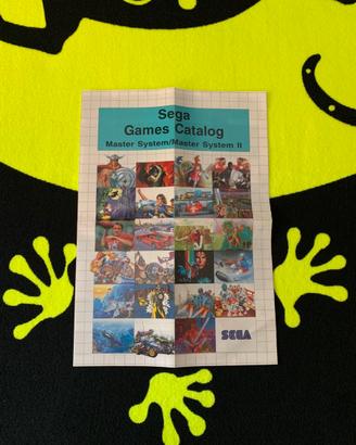 Catalogo SEGA Master System  ORIGINALE ANNI 90