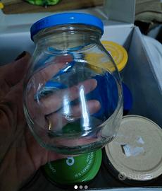 set 12 barattoli in vetro da 300ml