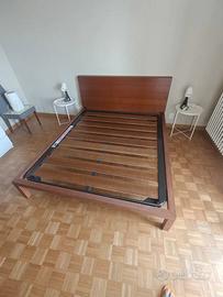 Letto matrimoniale legno con rete Ortopedica