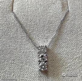 COLLANA TRILOGY ORO 18kt. CON DIAMANTI NATURALI