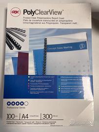 Copertine trasparenti per rilegature