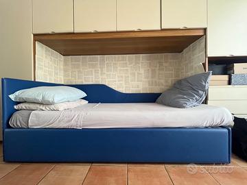 Letto singolo con letto estraibile