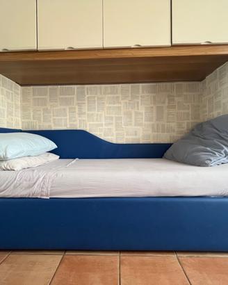 Letto singolo con letto estraibile