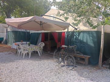 roulotte in campeggio