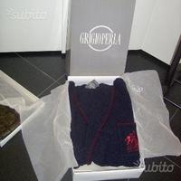 Vestaglia grigio perla uomo invernale cachemire la