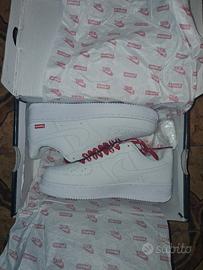 Scarpe Air Force 1 Nike Supreme Bianche