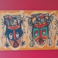 dipinto su tela 40x140 cm