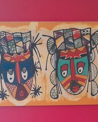 dipinto su tela 40x140 cm