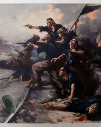 Cartolina epoca fascista 6^Divisione CCNN "TEVERE"