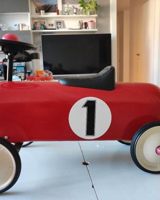 AUTO CAVALCABILE METALLO STILE F1 anni 50