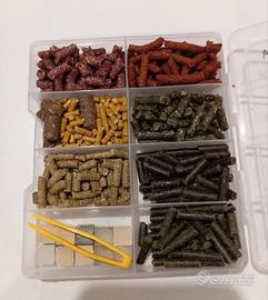 kit pellet per gamberetti e lumache d' acquario 