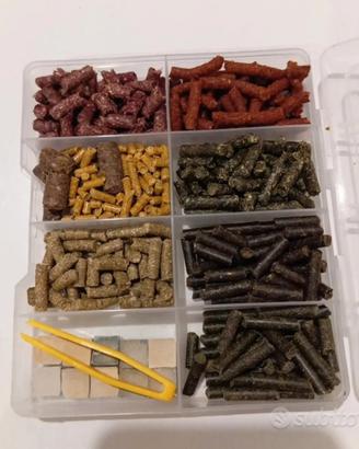 kit pellet per gamberetti e lumache d' acquario 