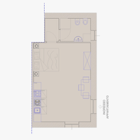 Monolocale ristrutturato arredato