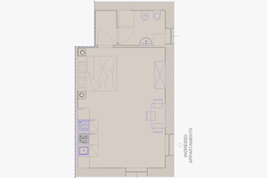 Monolocale ristrutturato arredato