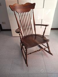 Sedia a dondolo vintage 