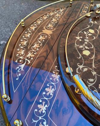 NUOVO Carrello Bar  in Legno Intarsiato