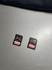 2 schede SD SanDisk 128GB v30