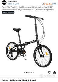 Bici pieghevole da città con 7 cambi
