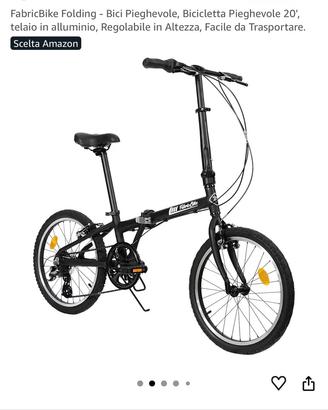 Bici pieghevole da città con 7 cambi