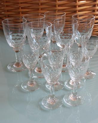 Bicchieri da liquore Vintage 2 misure 
