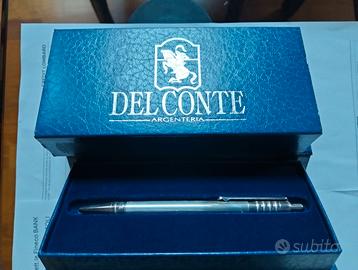 Penna sfera Del Conte Argento 925 con scatola orig