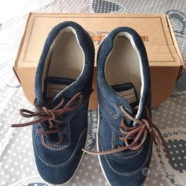 TOD'S SNEAKERS in pelle scamosciata color blu