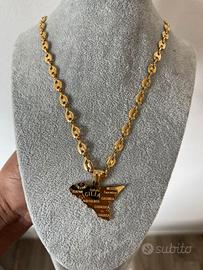 Collana placcata oro 18k con pendenti