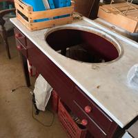 Mobile da bagno con lavabo incassato