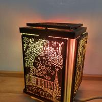 LAMPADA VINTAGE URSS MOSCOW IN METALLO CON LUCI CO