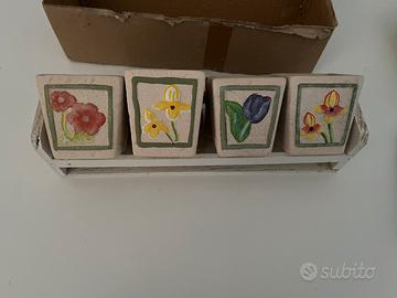 Set vasetti in ceramica