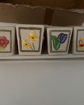 Set vasetti in ceramica