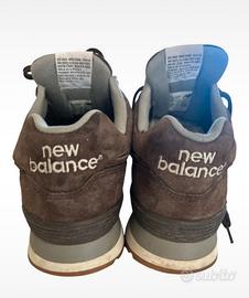 Sneakers new balance 574 in camoscio marrone