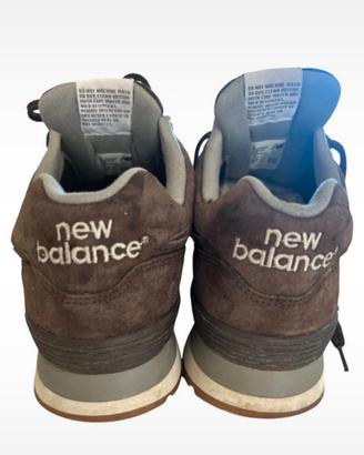 Sneakers new balance 574 in camoscio marrone